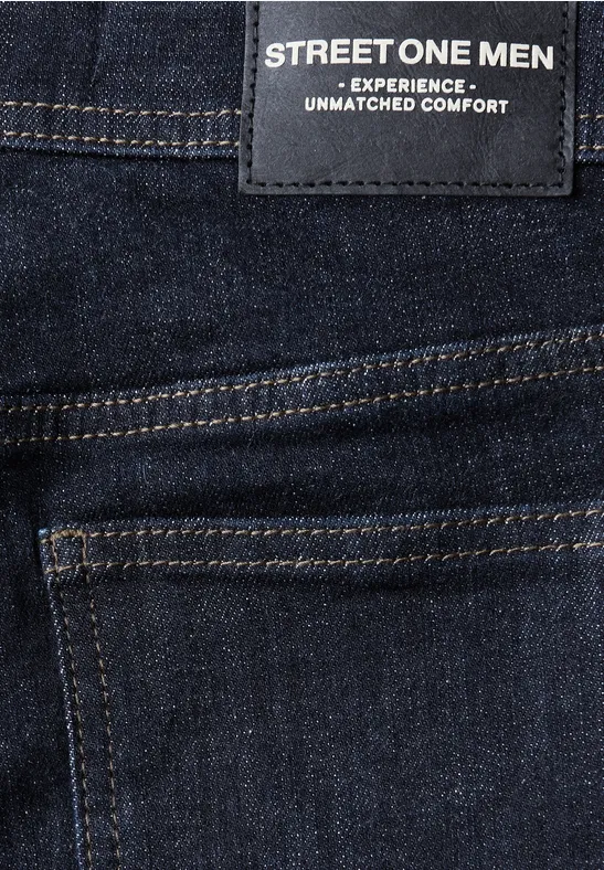 Regular Fit Jeans dark blue rinsed wash