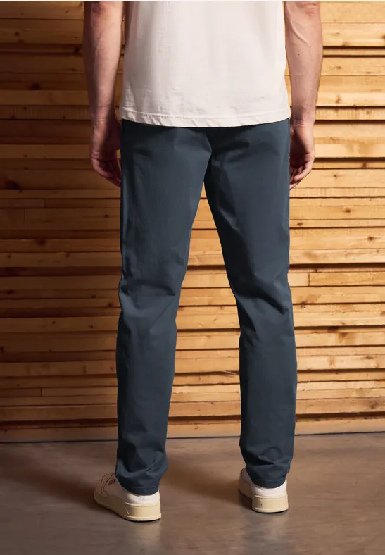 Klassische Chino grey blue