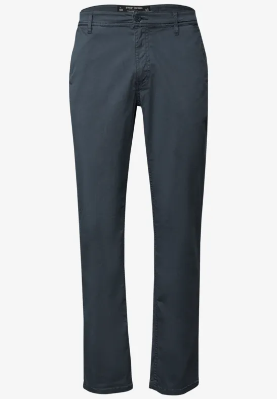 Klassische Chino grey blue