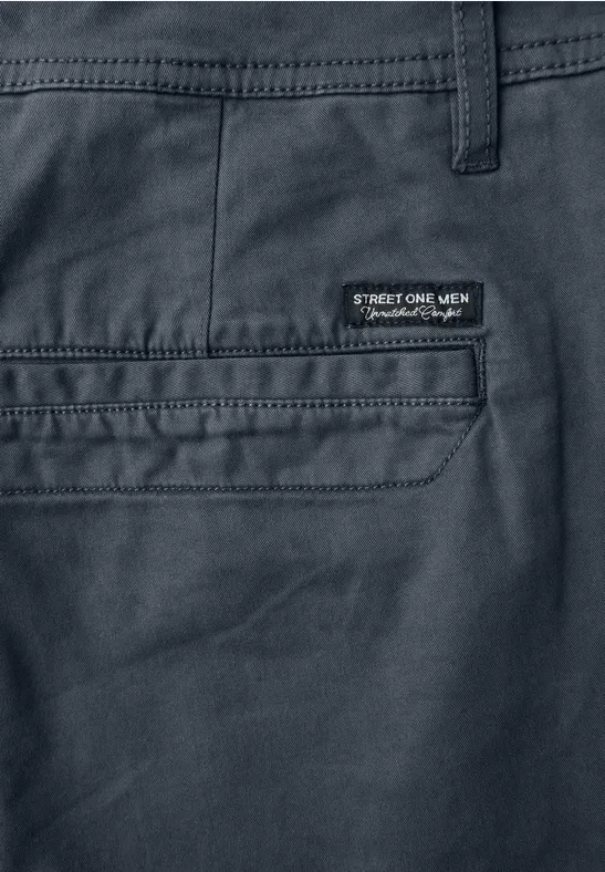 Klassische Chino grey blue