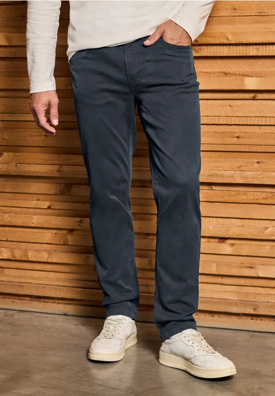 Slim Fit pantalon grey blue