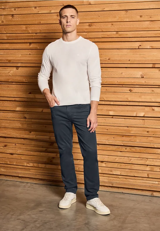 Slim Fit pantalon grey blue