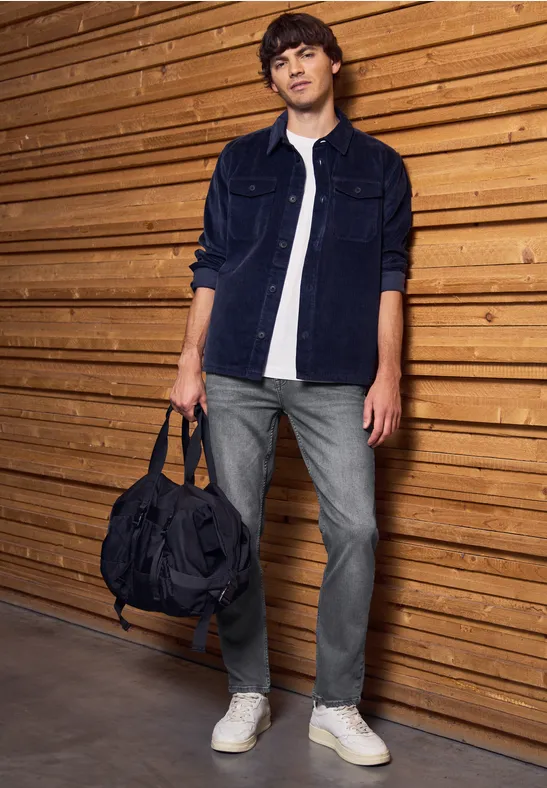 Straight Legs jeans mid grey wash