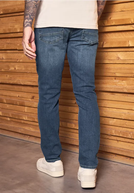 Regular Fit jeans dark blue wash