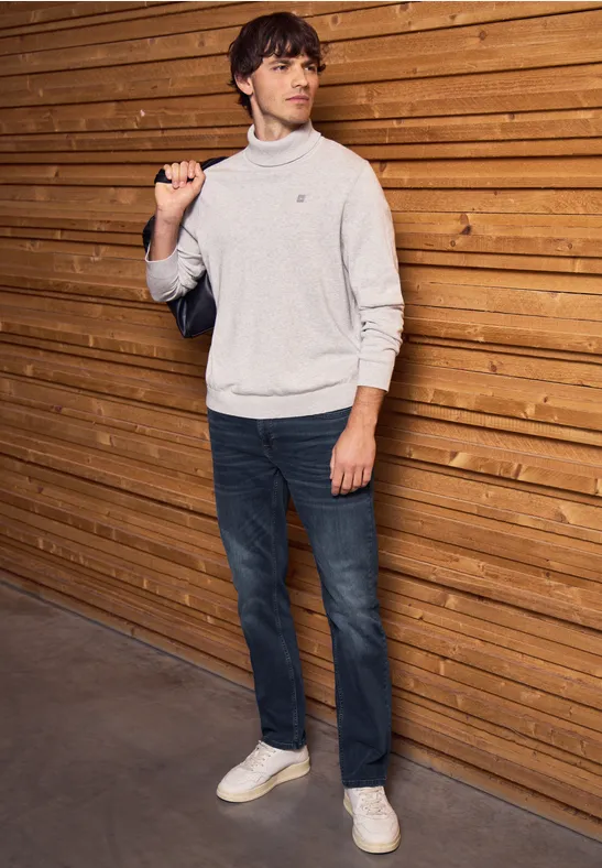 Straight Leg Jeans blue overdyed black wash