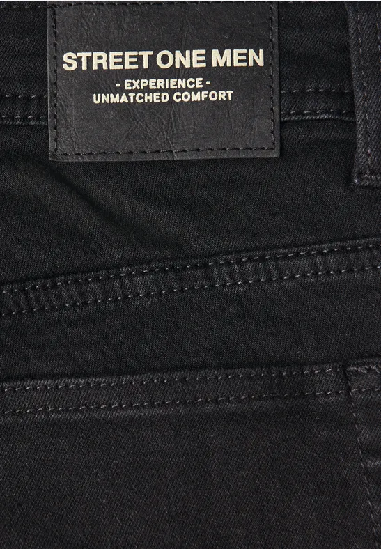 Straight Leg Jeans clean black