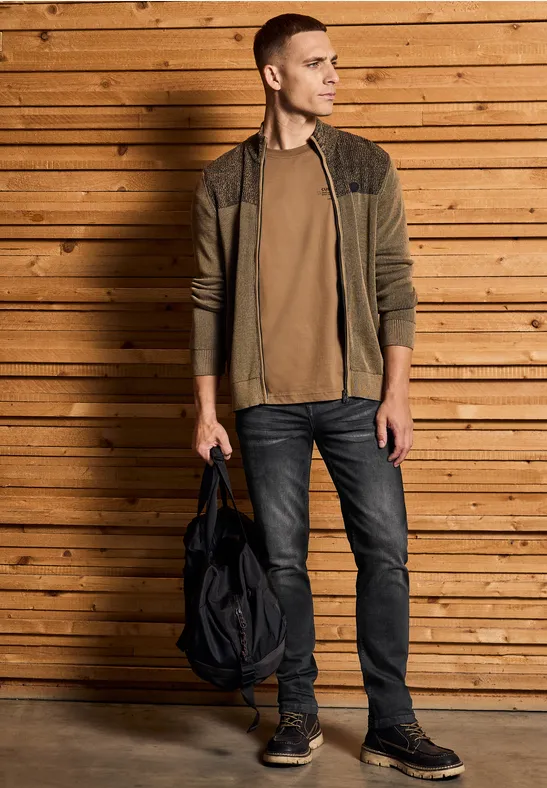 Slim Leg Jeans black random wash