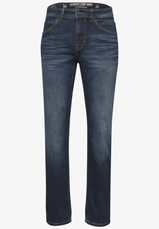 Jeans im Regular Fit deep indigo blue wash