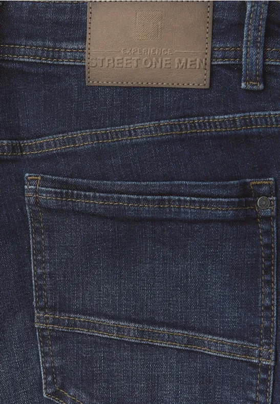 Jeans im Regular Fit deep indigo blue wash