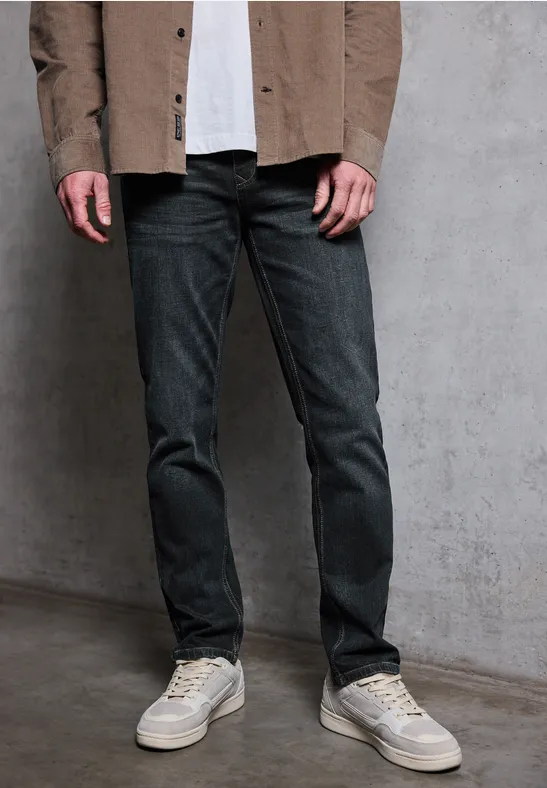 Jeans Slim Fit dark blue coated