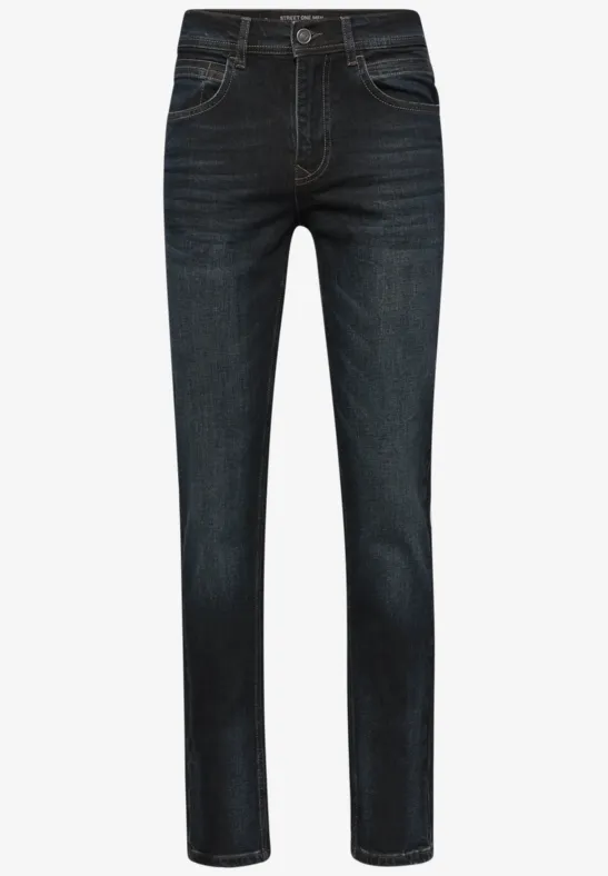 Jeans Slim Fit dark blue coated
