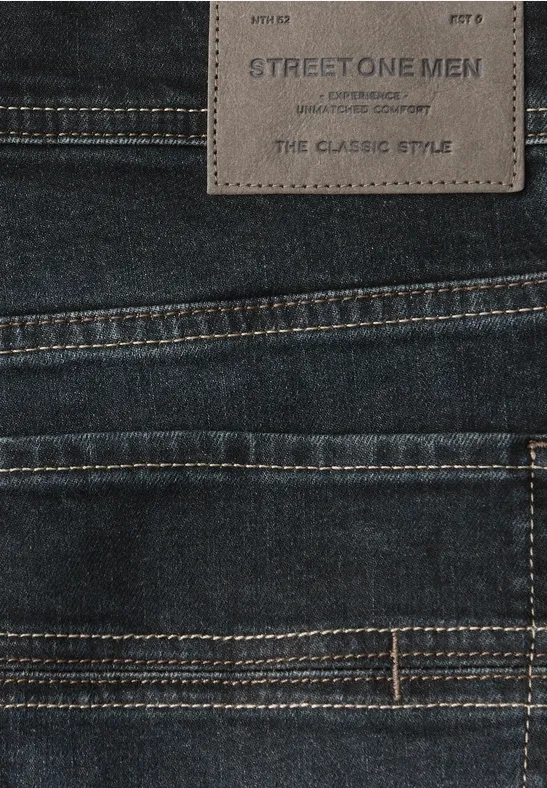 Jeans Slim Fit dark blue coated