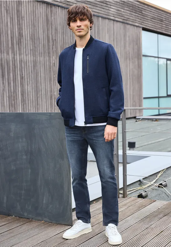 Regular Fit Jeans deep indigo blue wash