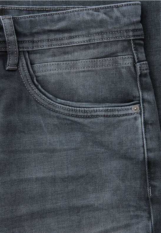 Regular Fit Jeans mid grey overdye blue
