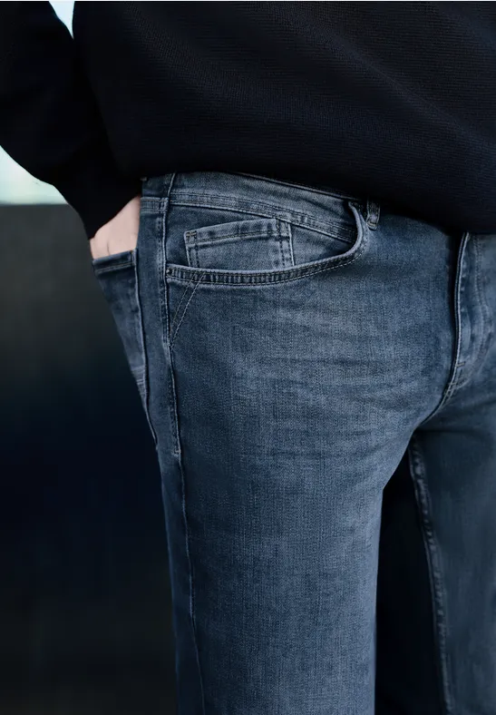 Jeans Regular Fit soft greencast random wash