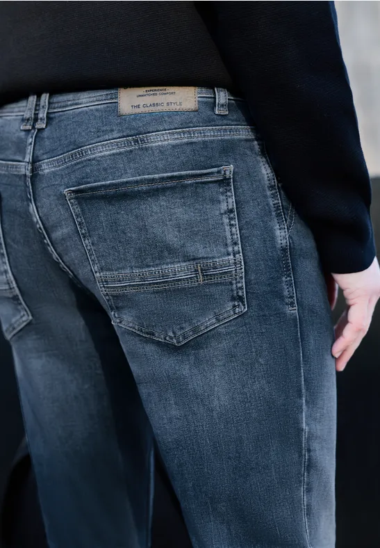 Jeans Regular Fit soft greencast random wash