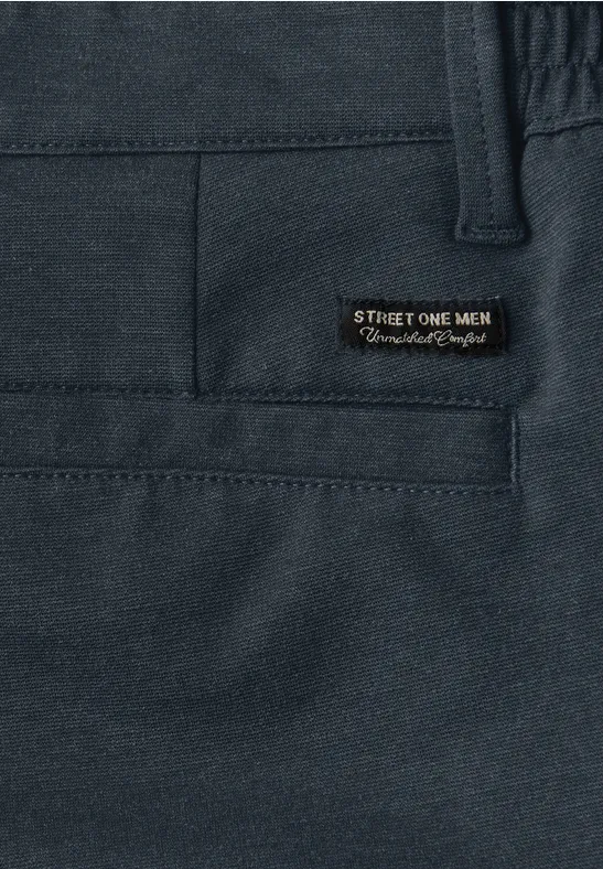 Jersey chino dark ink blue