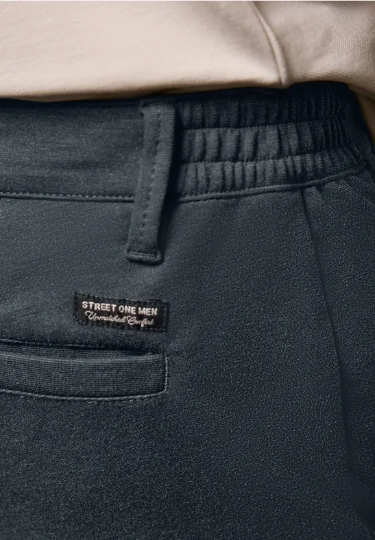 Jersey chino dark ink blue