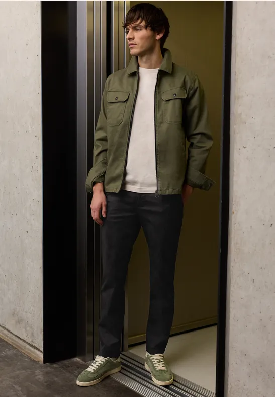 Chino mit Stretchbund Black