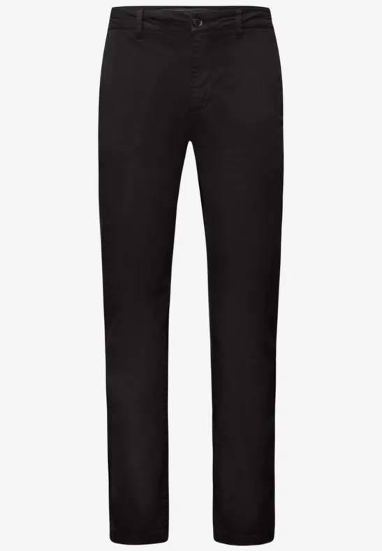 Chino mit Stretchbund Black