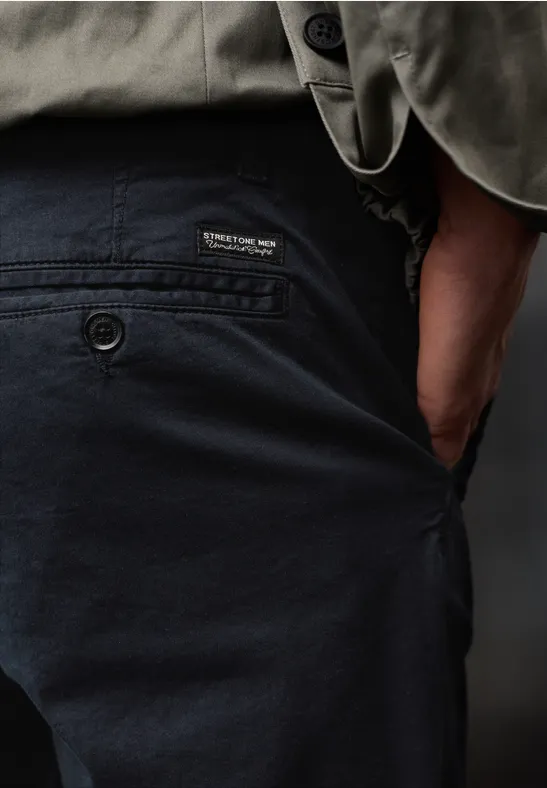 Chino mit Stretchbund dark ink blue