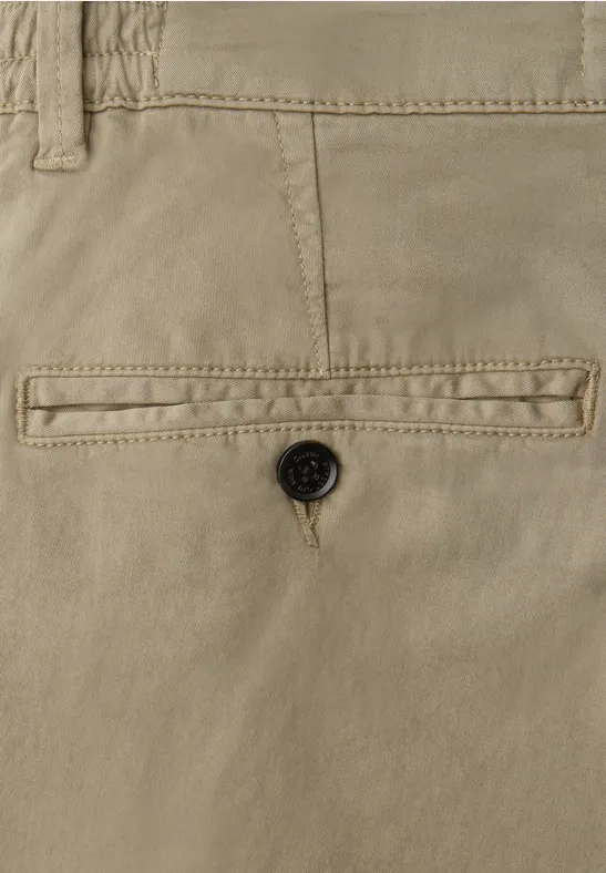 Chino avec ceinture stretch warm sand