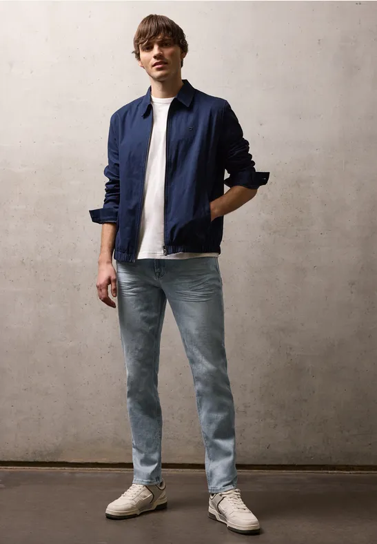 Slim Leg Jeans light grey random wash