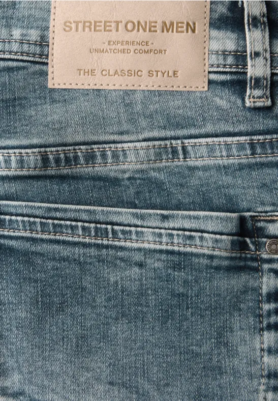 Straight Legs jeans soft greencast random wash