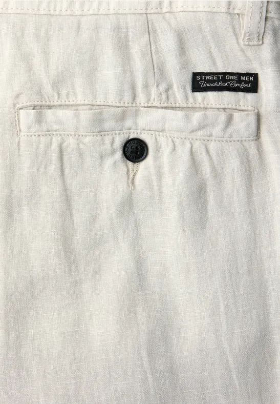 Chino Straight Legs en lin bohemian beige