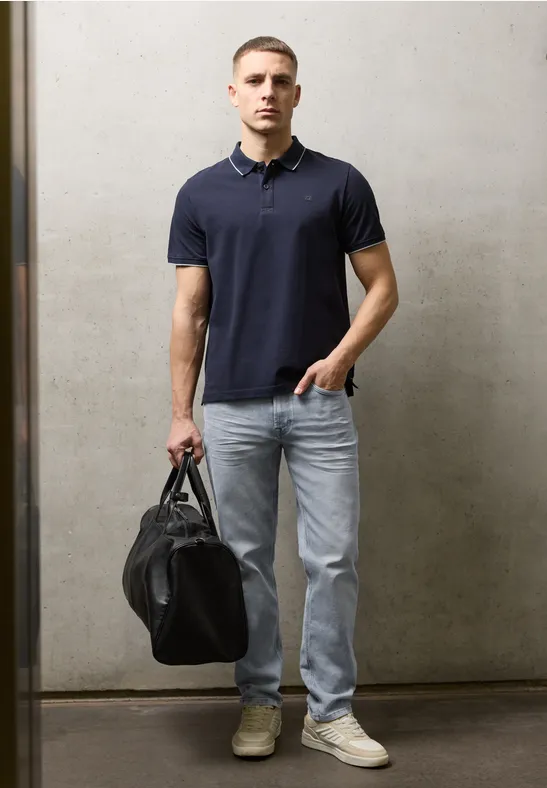 Straight Leg Jeans light grey random wash