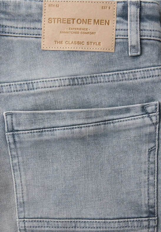Straight Leg Jeans light grey random wash