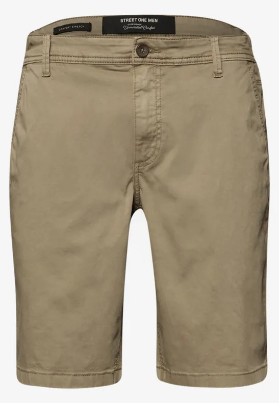 Regular Fit chino shorts met zakken warm sand