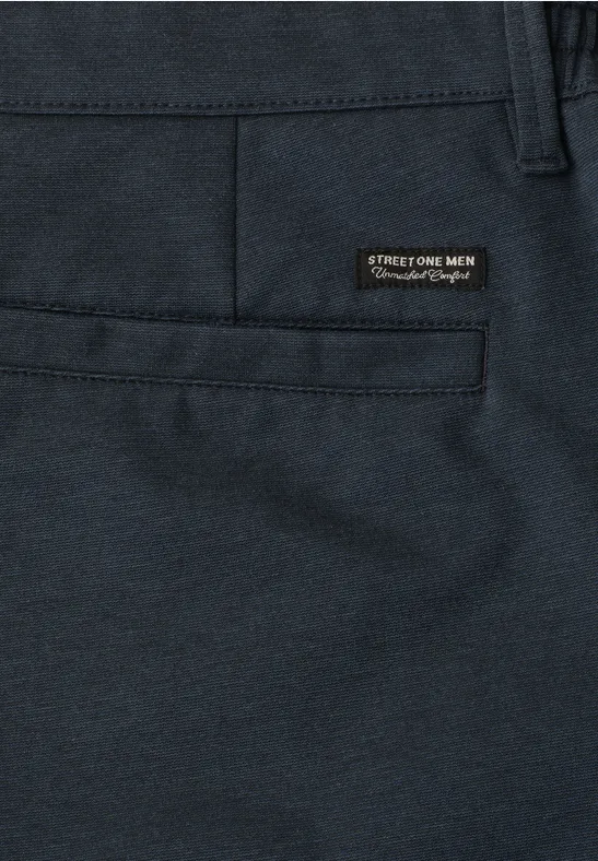 Spodenki chino z dżerseju o kroju Regular Fit dark ink blue