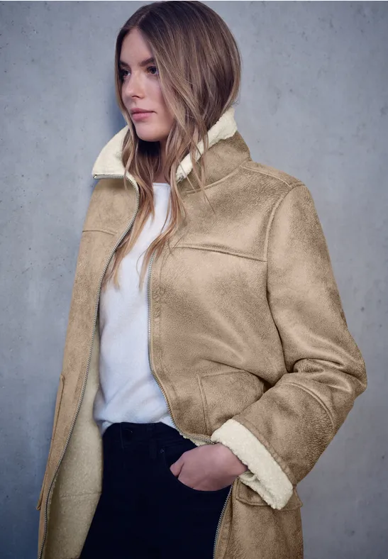 Jas met teddy details reef sand