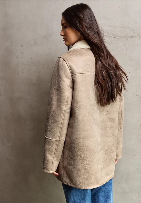 Jas met teddy details reef sand