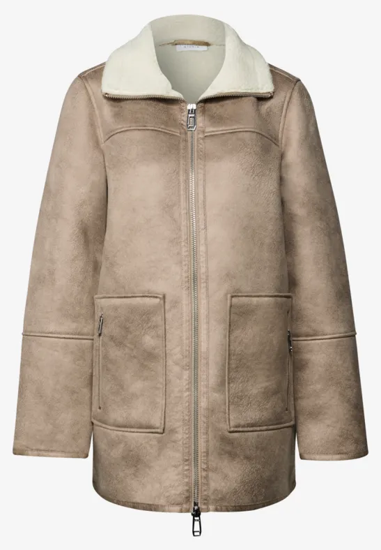 Jas met teddy details reef sand