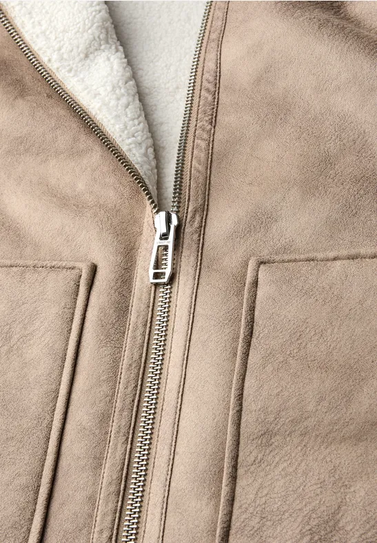 Jas met teddy details reef sand