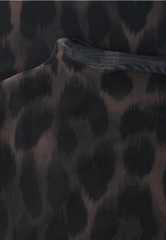 Leo Mesh-Kleid Black