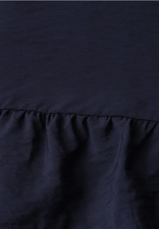 Knielanges Kleid mit Volant-Detail midnight muse