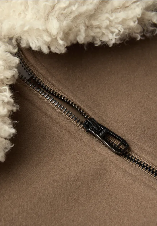 Jacke in Woll-Optik COOKIE BROWN