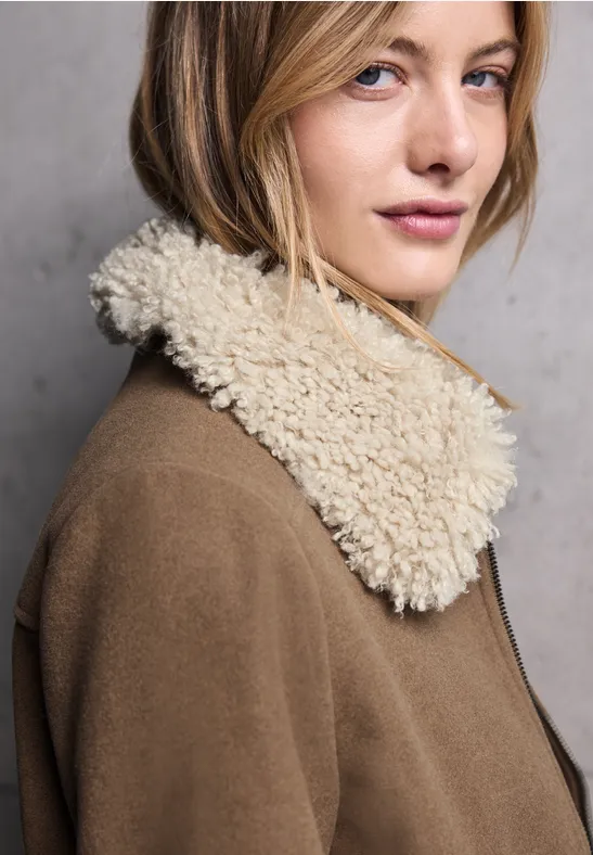 Jacke in Woll-Optik COOKIE BROWN