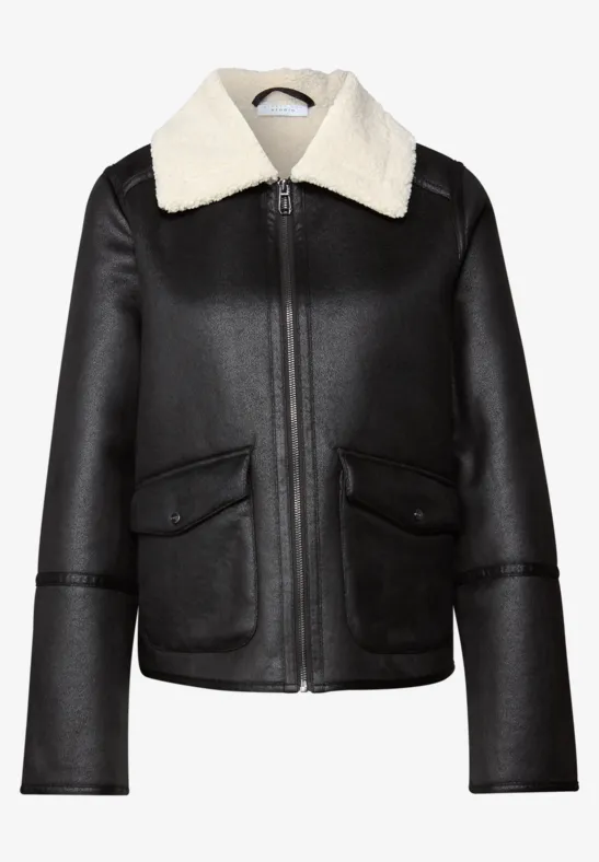Velours jas Black