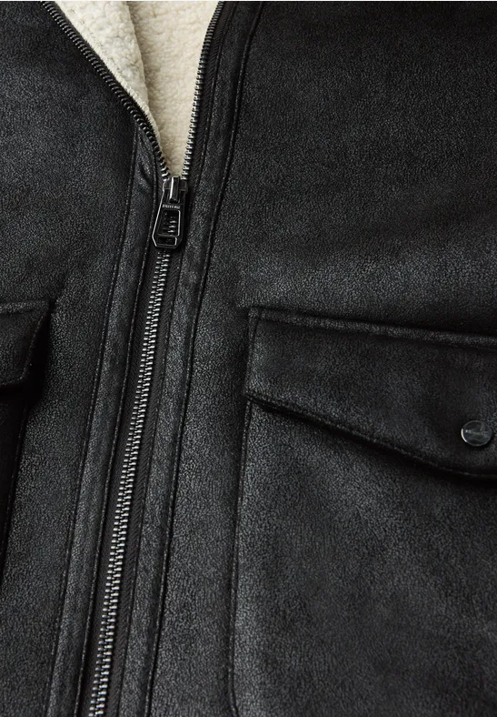 Velours jas Black