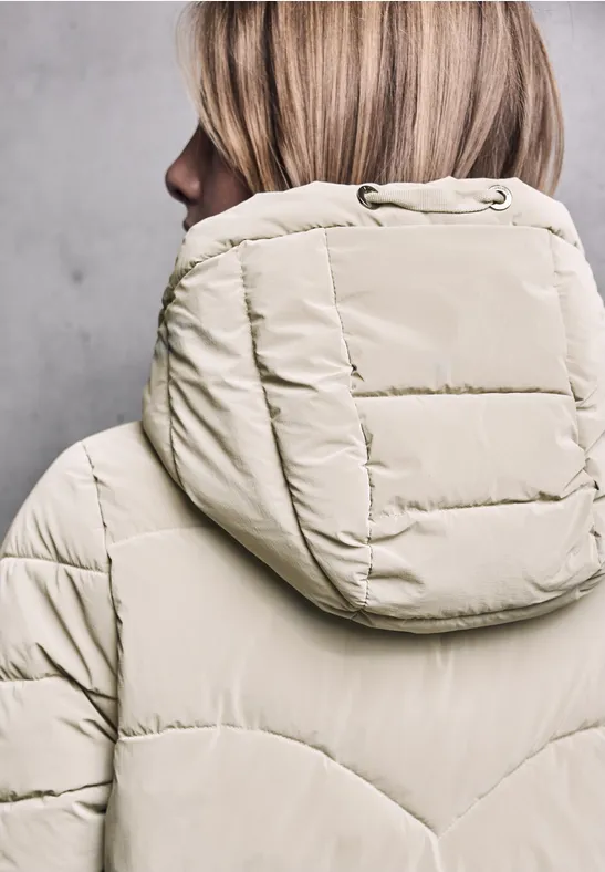 Jacke mit Wellen-Steppung Lunar Stone