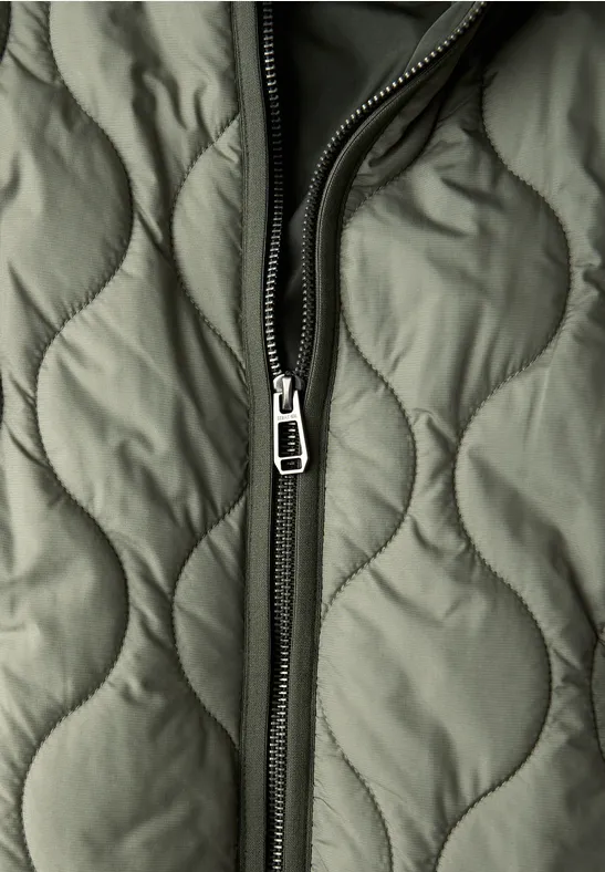 Lange Jacke Lichen Green