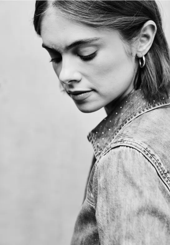 Denim Overshirt grey random washed