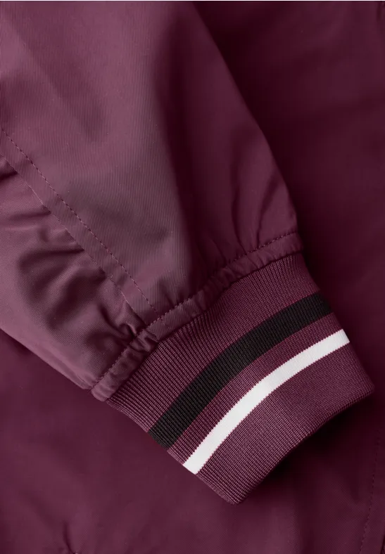 Blouson mit Zipper dark plum red
