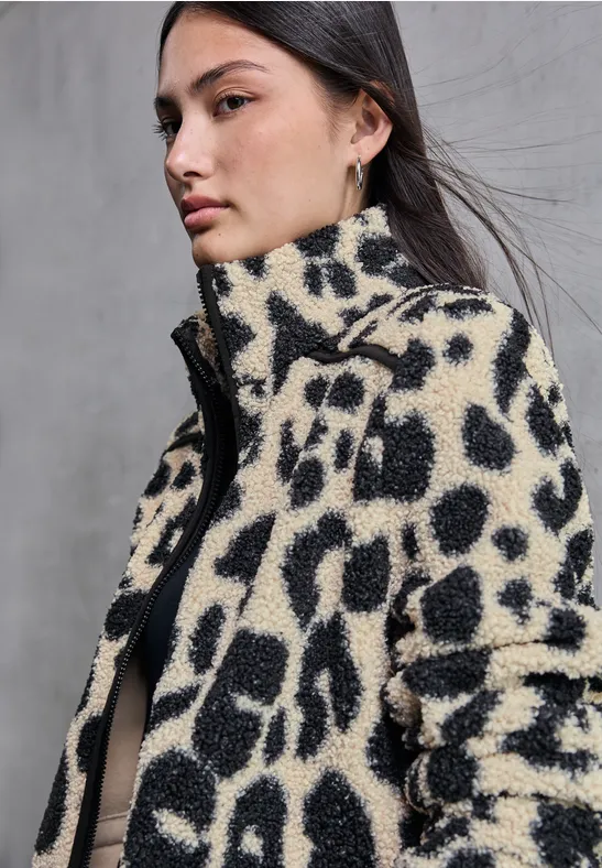 Leo Teddy-Jacke morn beige