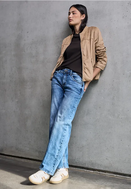 Velours Blouson tan brown