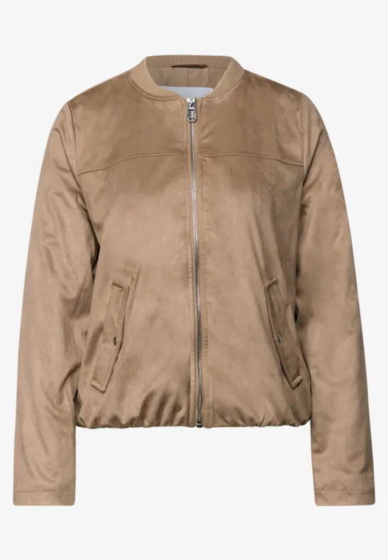 Velours Blouson tan brown